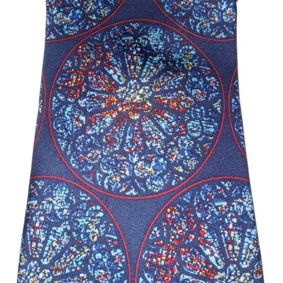 Sacred Silks San Francisco Men’s Tie Grace Cathedral Stained Glass Windows - Picture 2 of 5